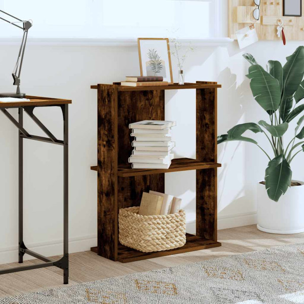 Estante c/ 3 prateleiras derivados de madeira carvalho fumado M 3
