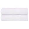 Toalhas de mãos 2 pcs 50x100 cm 360 gsm 100% algodão branco 1