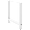 Pés para mesa de jantar . 2 peças. 70x(72-73) cm. branco. aço 4