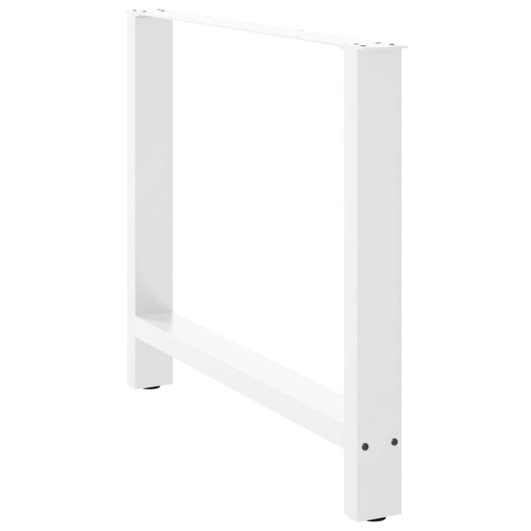 Pés para mesa de jantar . 2 peças. 100x (72-73) cm. branco. aço M 4