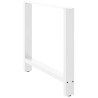 Pés para mesa de jantar . 2 peças. 100x (72-73) cm. branco. aço 4