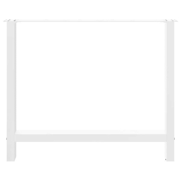 Pés para mesa de jantar . 2 peças. 100x (72-73) cm. branco. aço M 5