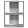 Librería 3 estantes madera ingeniería gris sonoma 60x30x80 cm 4