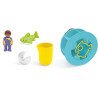 Playmobil junior aqua: rueda de agua con bebé tiburón 1