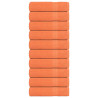 Toalhas de banho 10 pcs 70x140 cm 360 gsm 100% algodão laranja 1