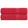Toallas de baño 2 uds rojo 100x150 cm 360 gsm 100% algodón 1