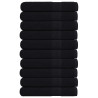 Toalhas 10 você 100% algodão preto 100x200 cm 600 gsm 1