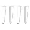Pernas de grampo para mesa de centro 4 peças. branco. 42 cm. aço maciço 2