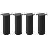 Patas para mesa de centro 4 uds acero negro 30-32 cm 2