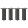 Pés para mesa de centro 4 peças antracite 30-32 cm aço 2