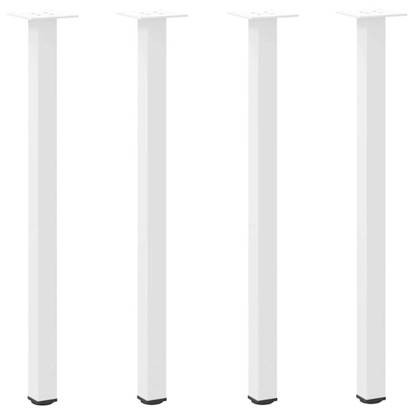 Patas para mesa de centro 4 uds acero blanco 72-74 cm M 2