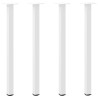 Patas para mesa de centro 4 uds acero blanco 72-74 cm 2