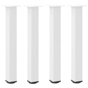 Patas para mesa de centro 4 uds acero blanco 72-74 cm H
