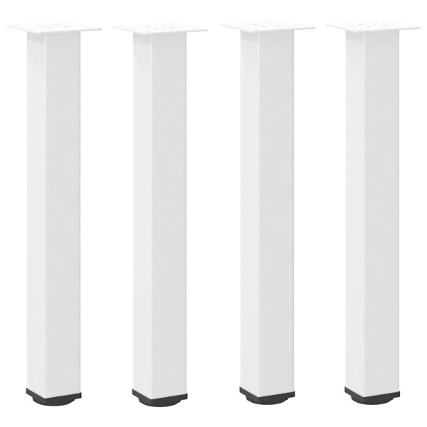 Patas para mesa de centro 4 uds acero blanco 72-74 cm M 2