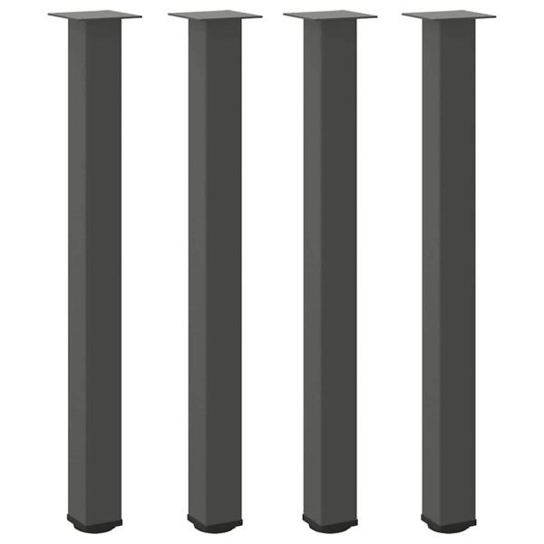 Patas para mesa de centro 4 uds acero antracita 90-92 cm M 2