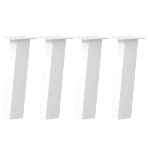 Patas para mesa de centro 4 uds acero blanco 30 cm H