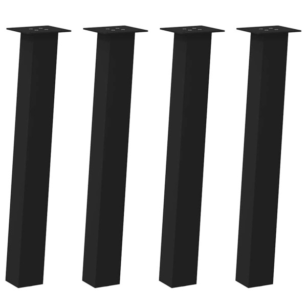 Pés de mesa de console 4 peças. preto. 72 cm. aço M 2