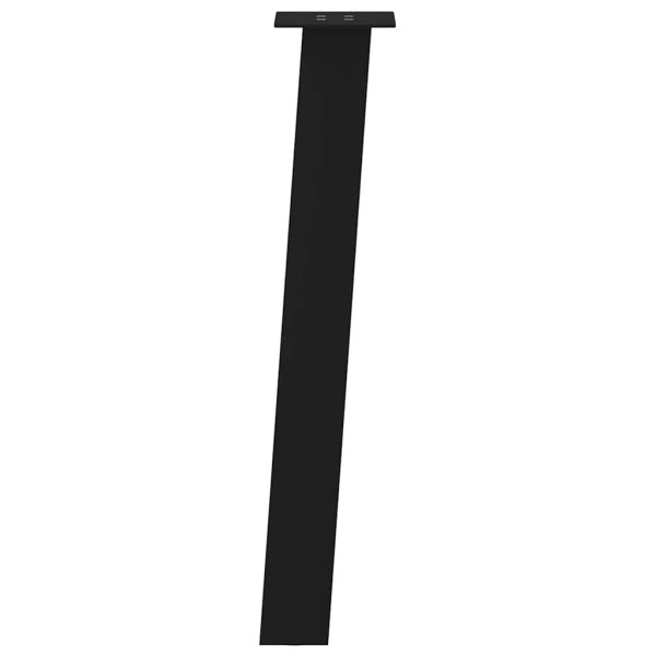 Patas para mesa de centro 4 uds acero negro 72 cm M 5