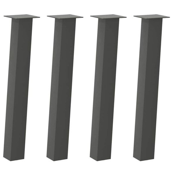 Pés de mesa de console 4 peças antracite 72 cm aço M 2