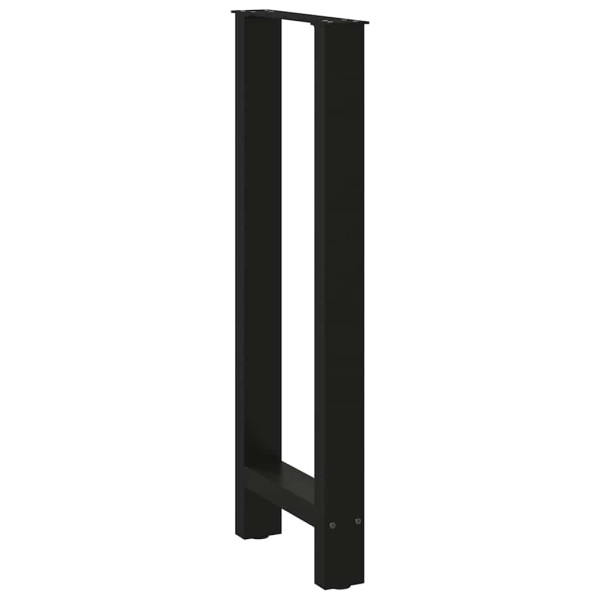 Pés de mesa de aço preto 2 pcs 40x (100-101) cm M 4