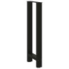 Pés de mesa de aço preto 2 pcs 40x (100-101) cm 4