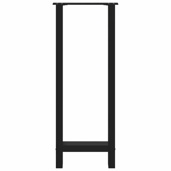 Pés de mesa de aço preto 2 pcs 40x (100-101) cm M 5