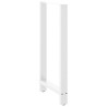Patas de mesa de centro acero blanco 2 uds 60x(110-111) cm 4