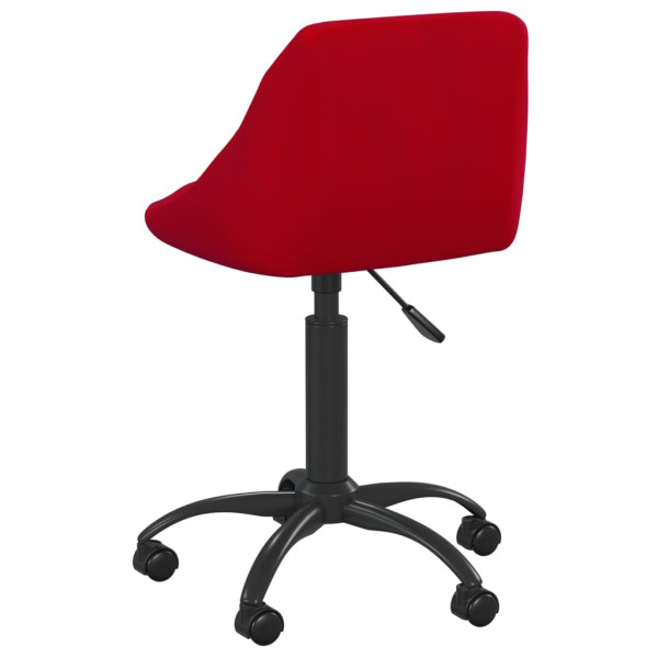 Silla de comedor terciopelo rojo tinto M 5