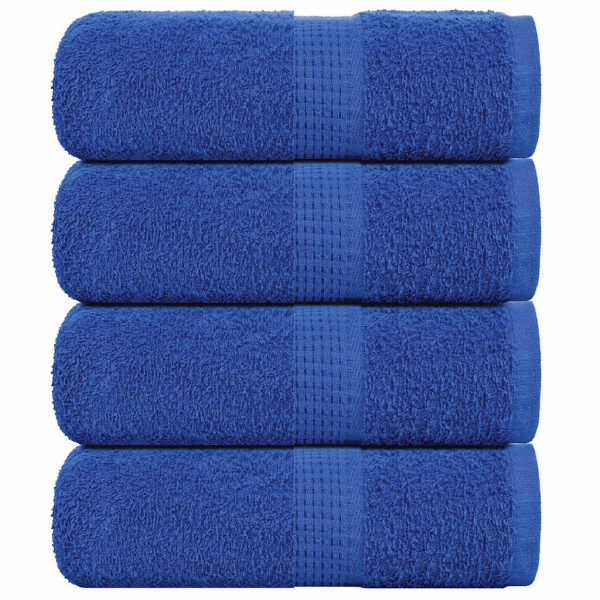 Toallas de visita 4 piezas azul 30x50 cm 360 g/m² 100% algodón D