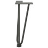 Pernas de grampo para mesa de centro 4 peças antracite 30 cm aço maciço 5
