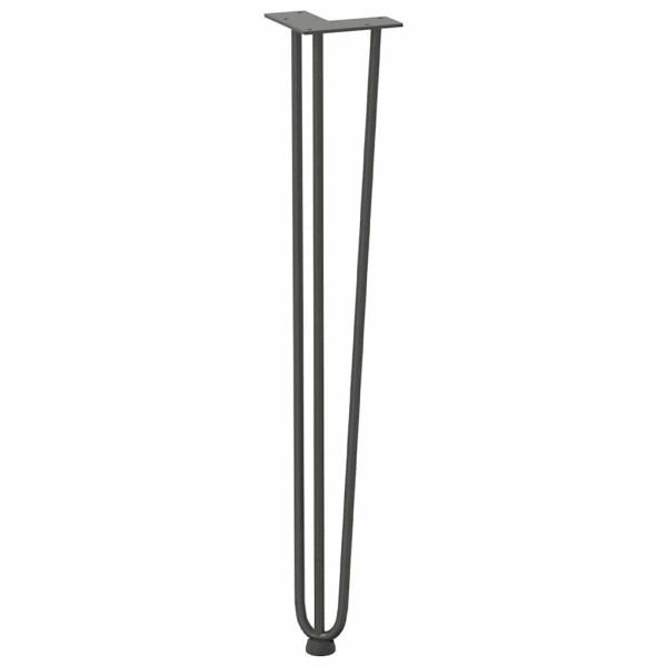 Pernas de grampo para mesas de console para mesa de console 4 peças Antracite 72 cm Aço maciço M 4