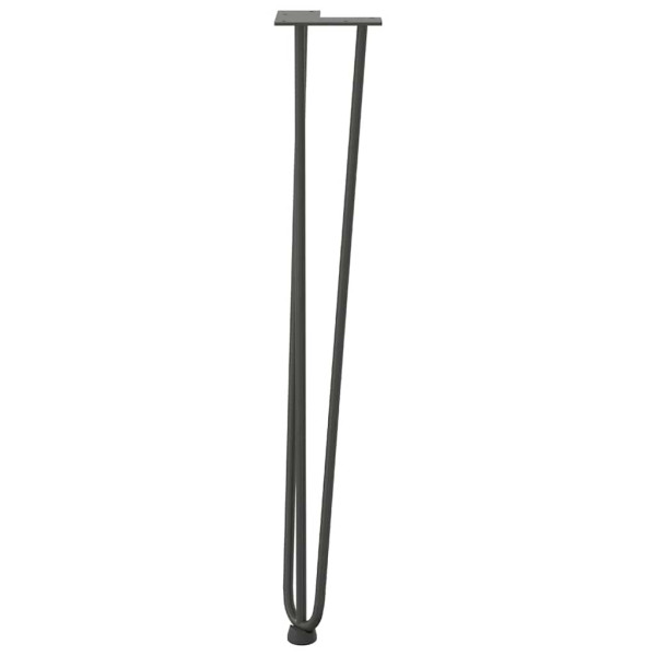 Pernas de grampo para mesas de console para mesa de console 4 peças Antracite 72 cm Aço maciço M 5