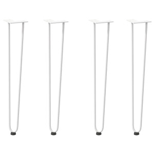 Pernas de grampo para mesas de console para mesa de console 4 peças Branco 72 cm Aço maciço H