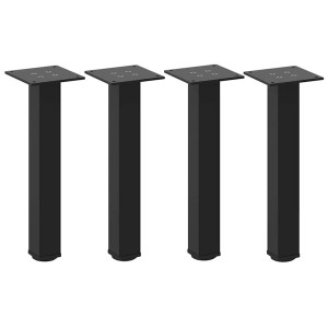 Pés para mesa de centro 4 peças. preto. 42-44 cm. aço H