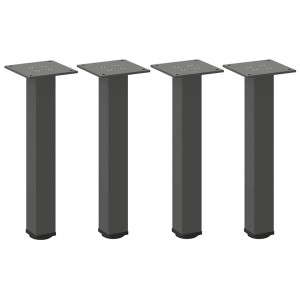 Pernas para mesa de centro 4 peças aço antracite 30-32 cm H