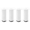 Pés para mesa de centro 4 peças. branco. 42-44 cm. aço 2