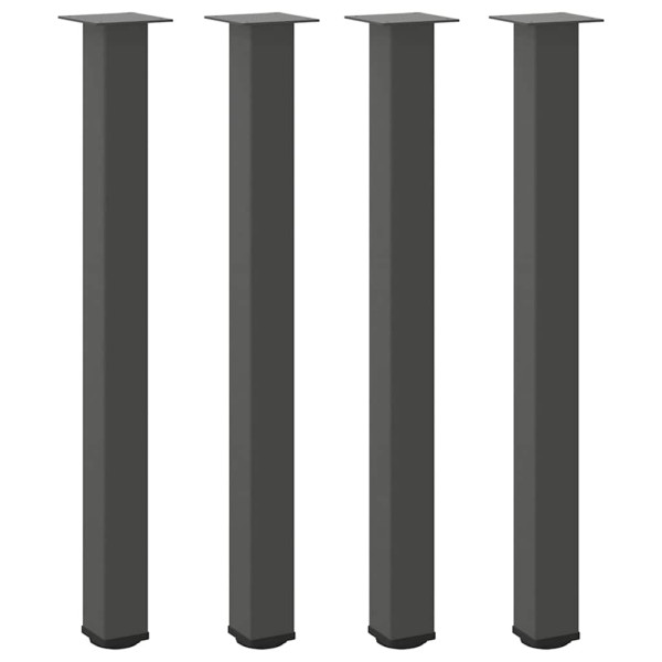 Pés para mesa de bar 4 peças antracite 100-102 cm aço M 2