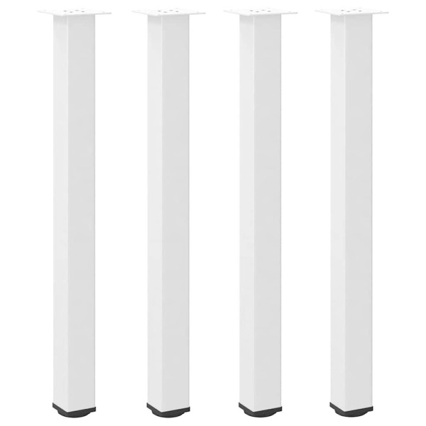 Patas para mesa de centro 4 uds acero blanco 90-92 cm M 2