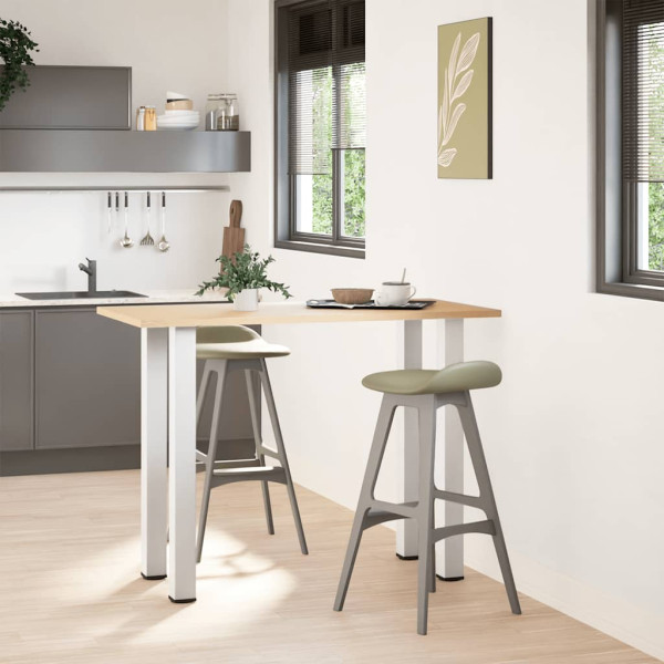 Patas para mesa de centro 4 uds acero blanco 90-92 cm M 3