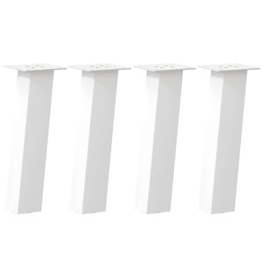 Patas para mesa de centro 4 uds acero blanco 42 cm H