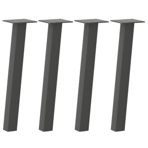 Patas para mesa de centro 4 uds acero antracita 42 cm H