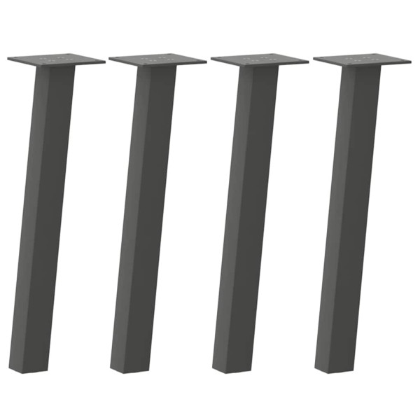 Patas para mesa de centro 4 uds acero antracita 42 cm M 2