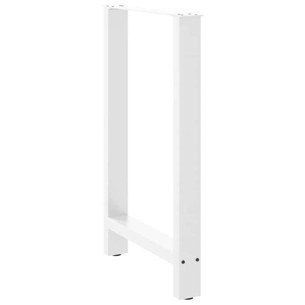 Patas de mesa de centro acero blanco 2 uds 60x(90-91) cm M 4