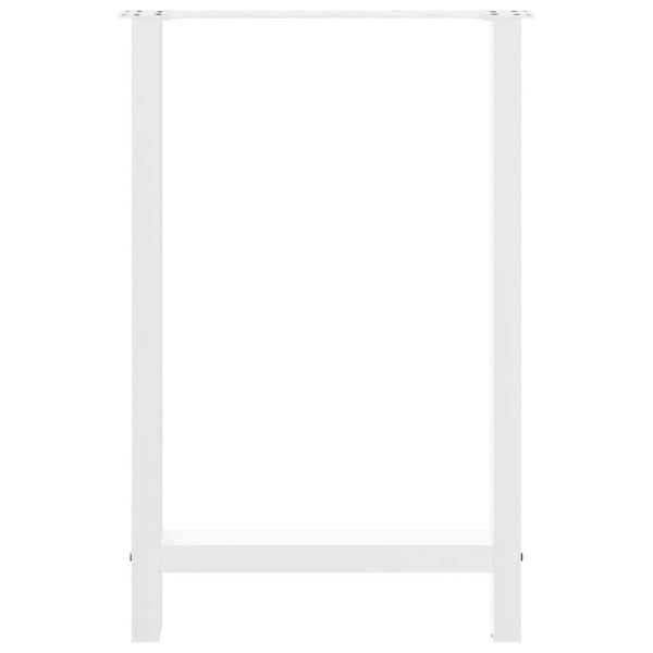 Patas de mesa de centro acero blanco 2 uds 60x(90-91) cm M 5