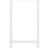 Patas de mesa de centro acero blanco 2 uds 60x(90-91) cm 5