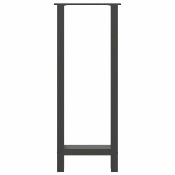 Pernas de mesa de centro em aço antracite 2 unidades 40x(100-101) cm M 5