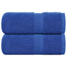 Toalhas de bidé 2 pcs 30x50 cm 360 gsm 100% algodão azul 1