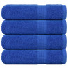 Toalhas de mão 4 peças azuis 50x100 cm 360 g/m2 100% algodão 1