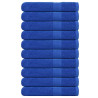 Toalhas 10 pcs 100x200 cm 360 gsm 100% algodão azul 1