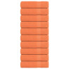 Toalhas de banho 10 pcs 100x150 cm 360 gsm 100% algodão laranja 1